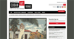 Desktop Screenshot of cubanartnews.org